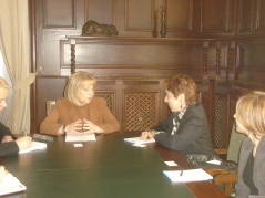 26 April 2012 National Assembly Speaker Prof. Dr Slavica Djukic Dejanovic and June Zeitlin, OSCE Special Representative on Gender Issues